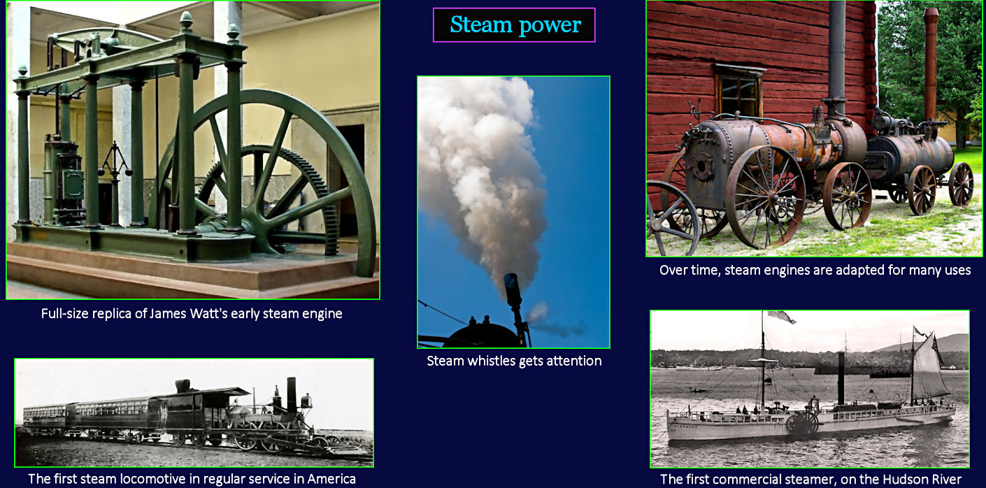 James Watt and steam power